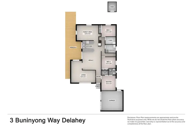 Floorplan of Homely house listing, 3 Buninyong Way, Delahey VIC 3037