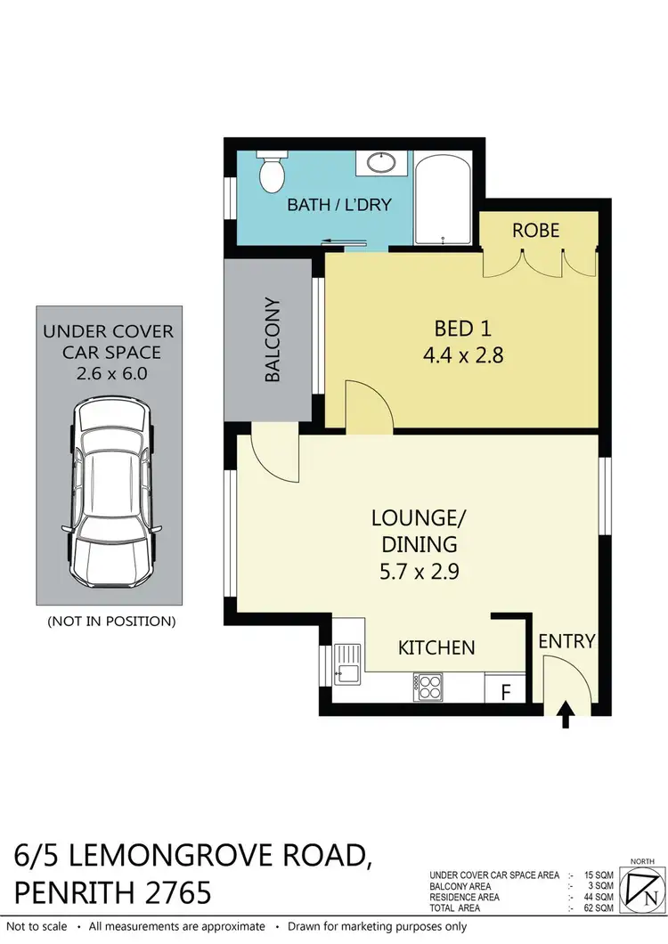 Floorplan of Homely unit listing, 6/5 Lemongrove Road, Penrith NSW 2750
