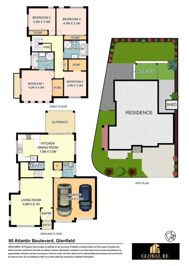 Floorplan of Homely house listing, 95 Atlantic Boulevard, Glenfield NSW 2167