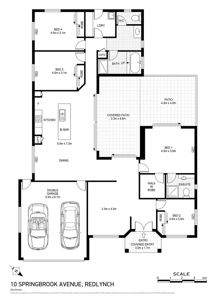 Floorplan of Homely house listing, 10 Springbrook Avenue, Redlynch QLD 4870