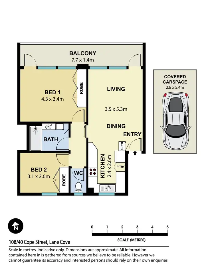 Floorplan of Homely apartment listing, 10B/40 Cope Street, Lane Cove NSW 2066