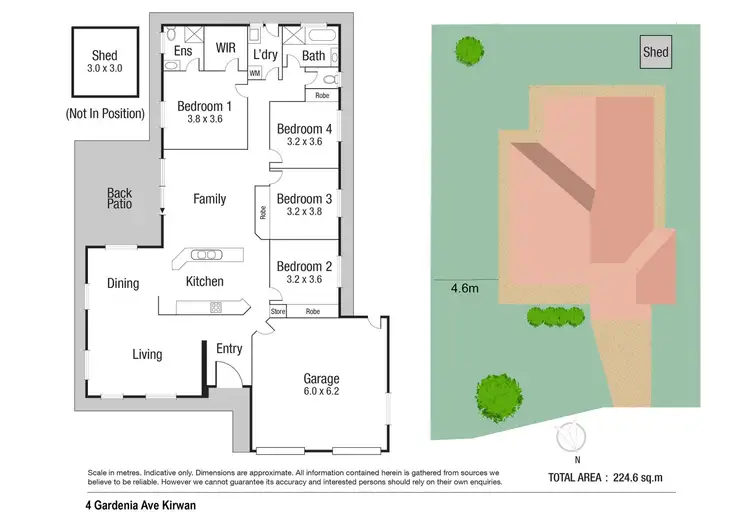 Floorplan of Homely house listing, 4 Gardenia Avenue, Kirwan QLD 4817