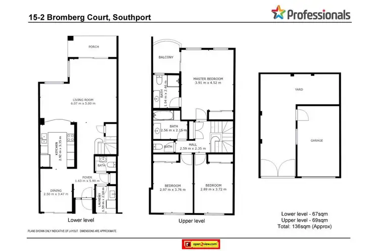Floorplan of Homely townhouse listing, 15/2 Bronberg Court, Southport QLD 4215