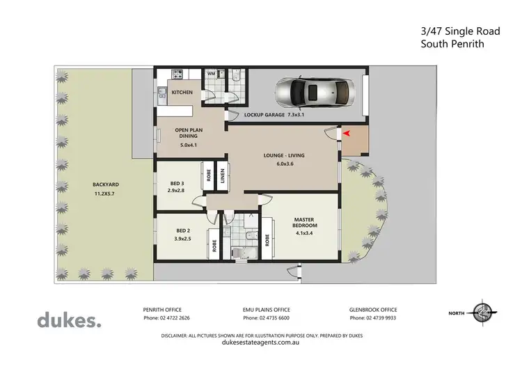 Floorplan of Homely villa listing, 3/47 Single Road, South Penrith NSW 2750