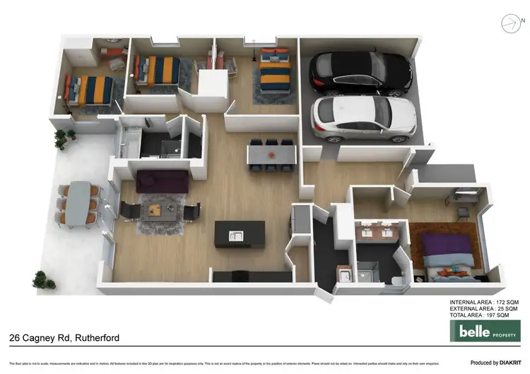 Floorplan of Homely house listing, 26 Cagney Road, Rutherford NSW 2320