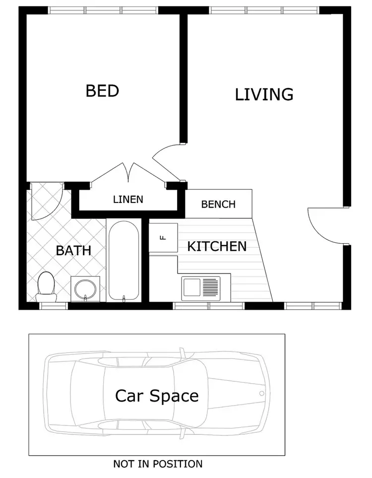 Floorplan of Homely apartment listing, 14/550 Moreland Road, Brunswick West VIC 3055
