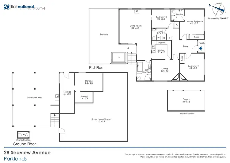 Floorplan of Homely house listing, 28 Seaview Avenue, Parklands TAS 7320