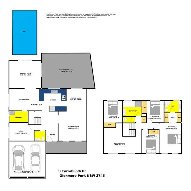 Floorplan of Homely house listing, 9 Tarrabundi Drive, Glenmore Park NSW 2745