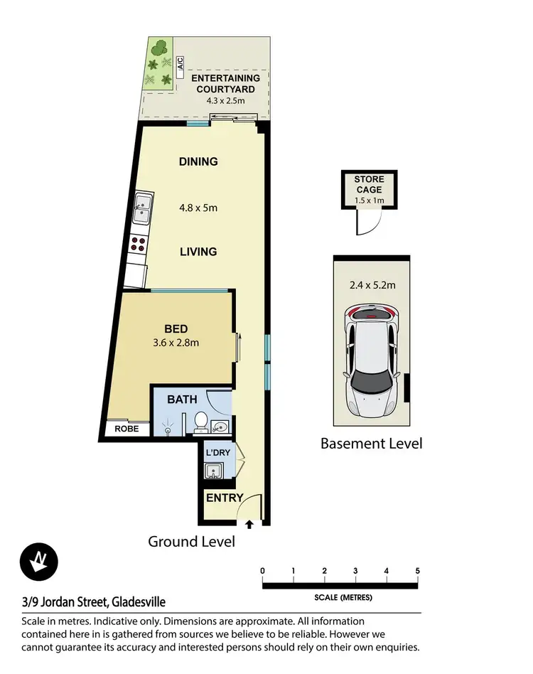Floorplan of Homely apartment listing, 3/9 Jordan Street, Gladesville NSW 2111