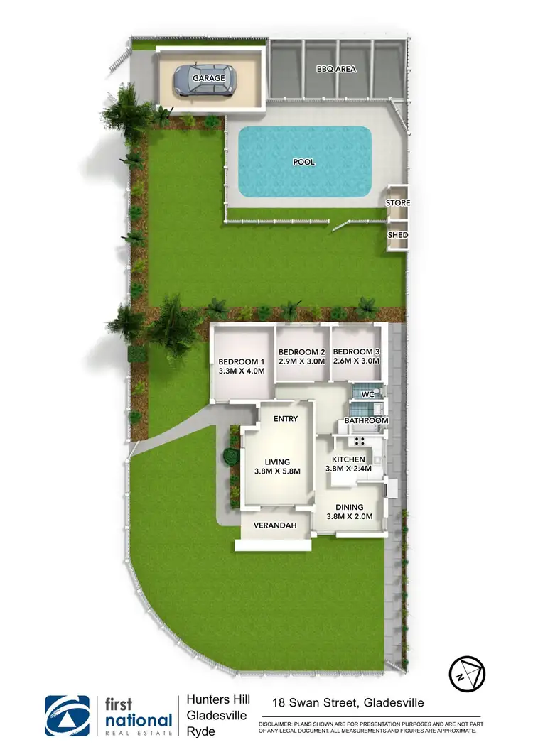Floorplan of Homely house listing, 18 Swan Street, Gladesville NSW 2111