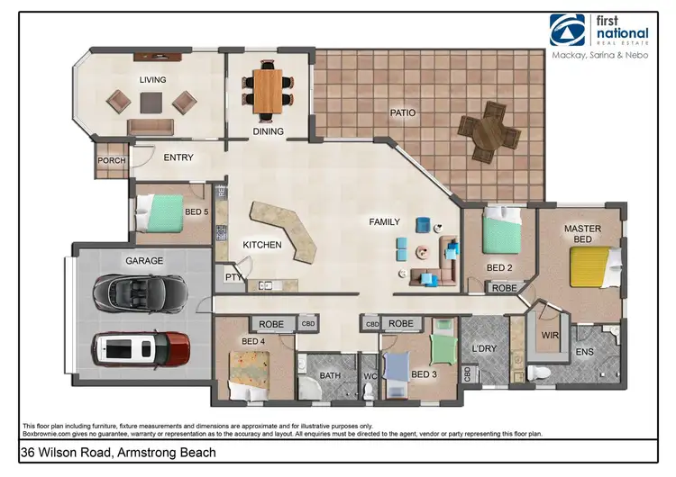 Floorplan of Homely house listing, 36 Wilson Road, Armstrong Beach QLD 4737