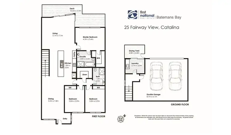 Floorplan of Homely house listing, 25 Fairway View, Catalina NSW 2536