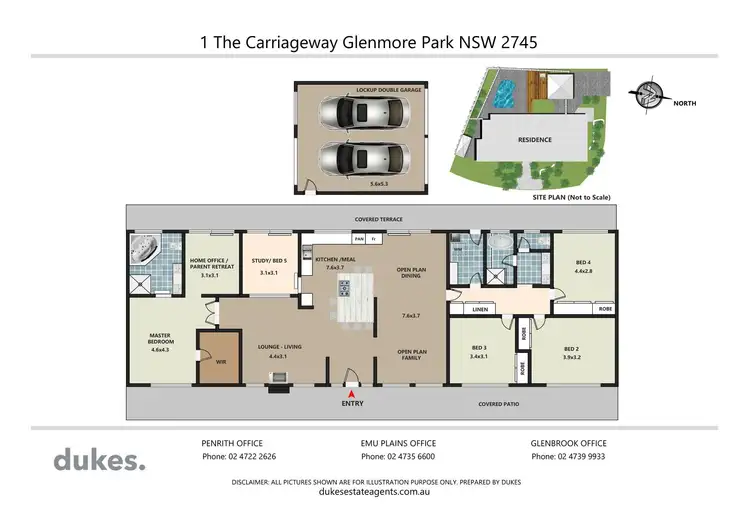 Floorplan of Homely house listing, 1 The Carriageway, Glenmore Park NSW 2745