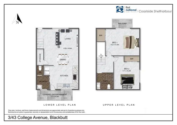 Floorplan of Homely townhouse listing, 3/43 College Avenue, Blackbutt NSW 2529