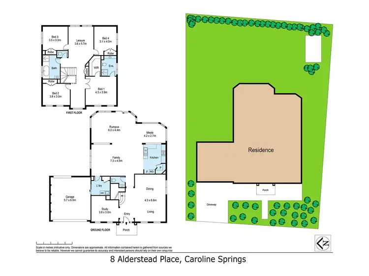 Floorplan of Homely house listing, 8 Alderstead Place, Caroline Springs VIC 3023