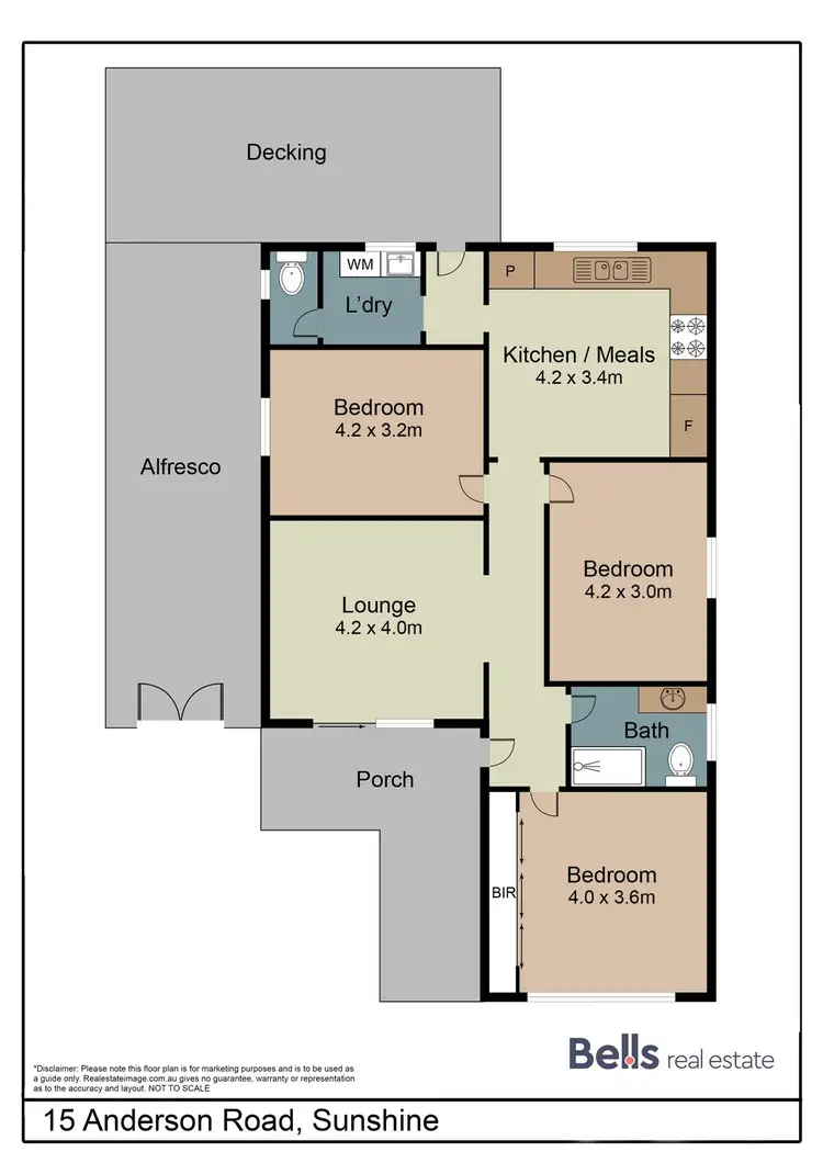 Floorplan of Homely house listing, 15 Anderson Road, Sunshine VIC 3020
