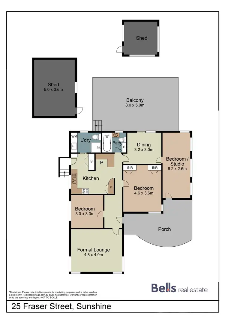 Floorplan of Homely house listing, 25 Fraser Street, Sunshine VIC 3020
