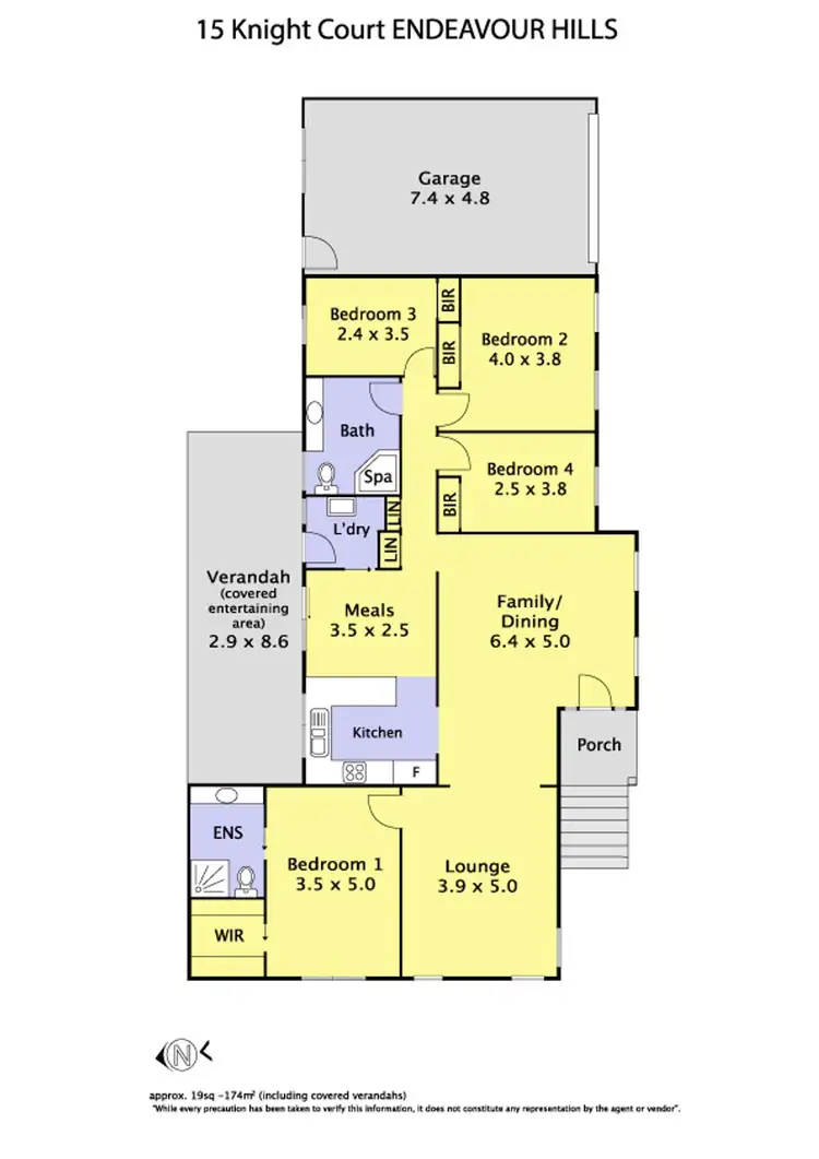 Floorplan of Homely house listing, 15 Knight Court, Endeavour Hills VIC 3802