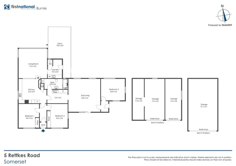 Floorplan of Homely house listing, 5 Rettkes Road, Somerset TAS 7322