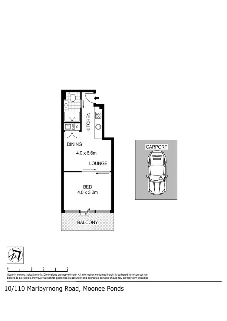 Floorplan of Homely apartment listing, 10/110 Maribyrnong Road, Moonee Ponds VIC 3039