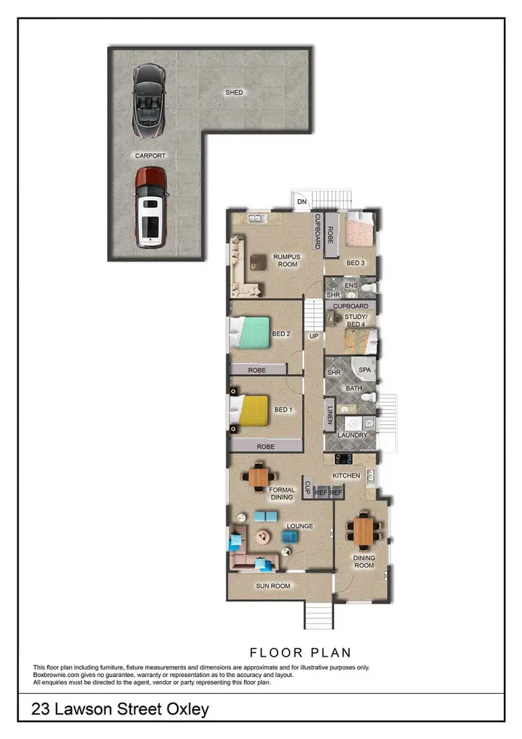 Floorplan of Homely house listing, 23 Lawson Street, Oxley QLD 4075