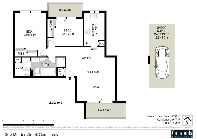 Floorplan of Homely apartment listing, 10/15 Morden Street, Cammeray NSW 2062