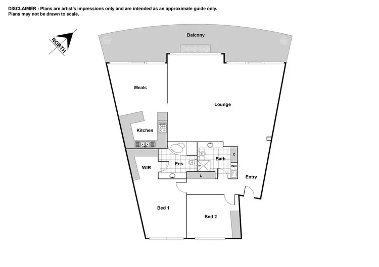 Floorplan of Homely apartment listing, D2/2 Currie Crescent, Griffith ACT 2603
