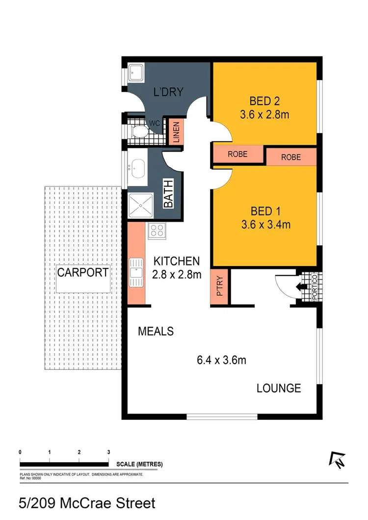 Floorplan of Homely unit listing, 5/209-211 McCrae Street, Bendigo VIC 3550