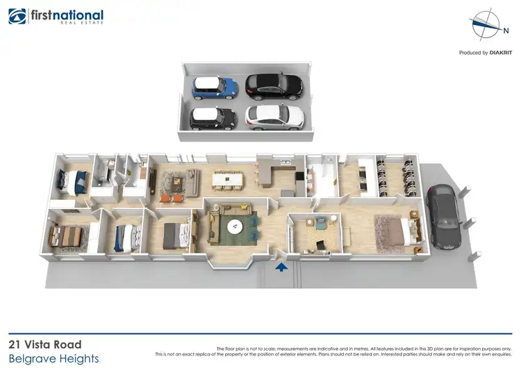 Floorplan of Homely house listing, 21 Vista Road, Belgrave Heights VIC 3160