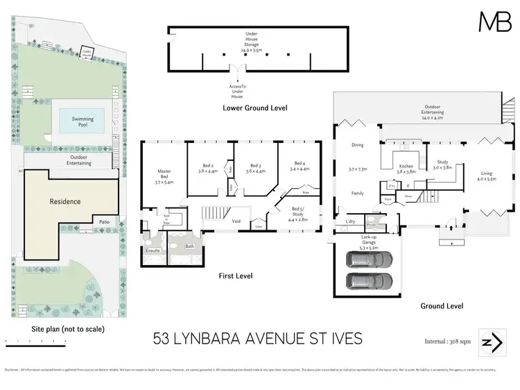 Floorplan of Homely house listing, 53 Lynbara Avenue, St Ives NSW 2075