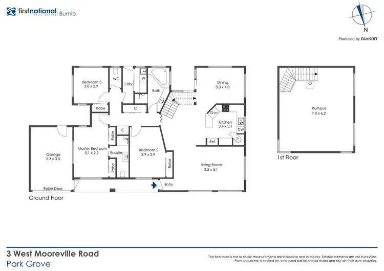 Floorplan of Homely house listing, 3 West Mooreville Road, Park Grove TAS 7320