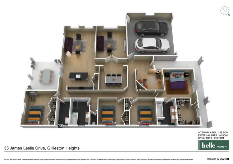 Floorplan of Homely house listing, 33 James Leslie Drive, Gillieston Heights NSW 2321