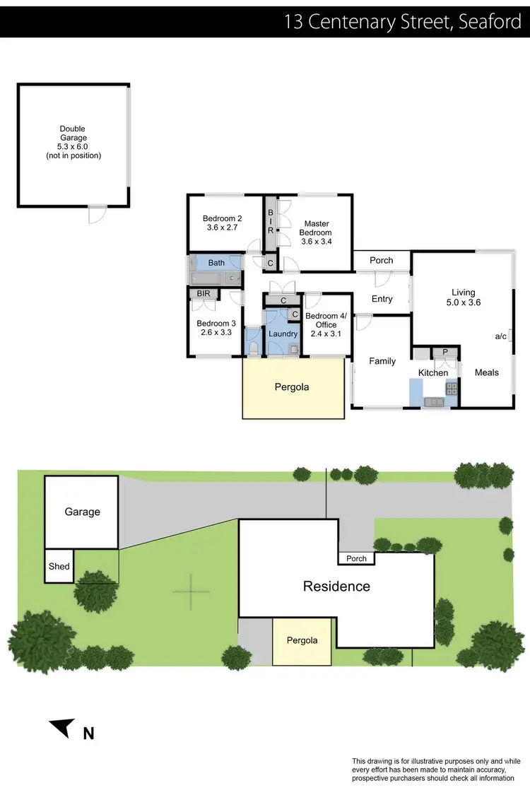 Floorplan of Homely house listing, 13 Centenary Street, Seaford VIC 3198