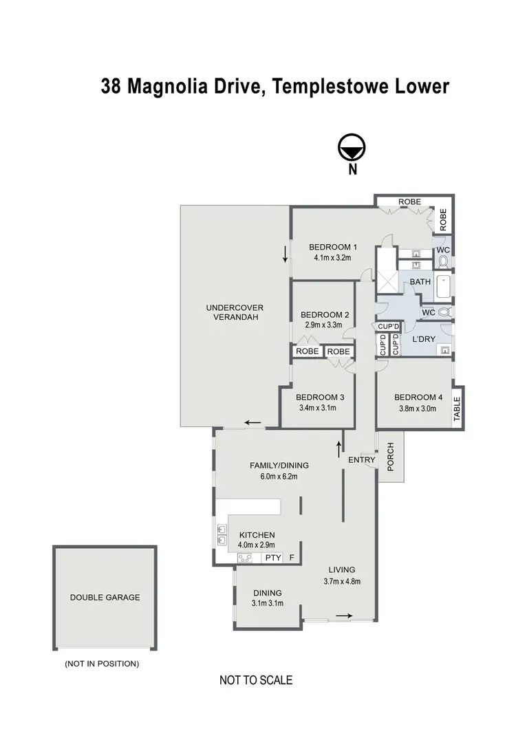 Floorplan of Homely house listing, 38 Magnolia Drive, Templestowe Lower VIC 3107