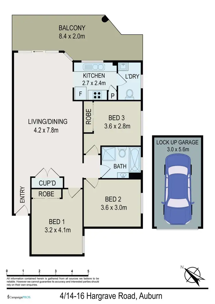 Floorplan of Homely unit listing, 4/14 Hargrave Road, Auburn NSW 2144