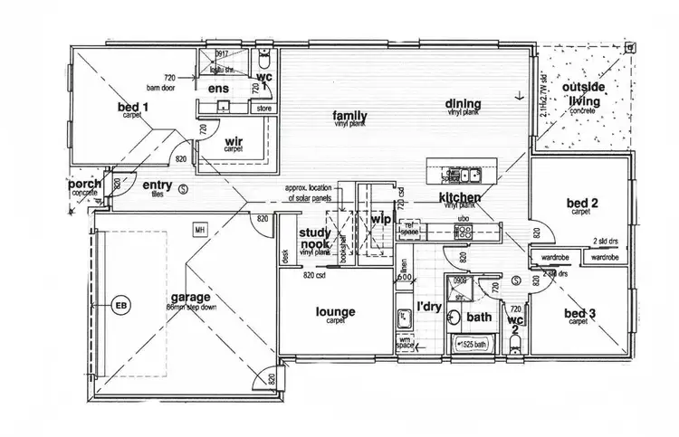 Floorplan of Homely townhouse listing, 2/939 Karadoc Avenue, Irymple VIC 3498