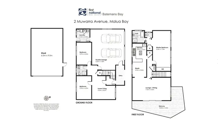 Floorplan of Homely house listing, 2 Muwarra Avenue, Malua Bay NSW 2536