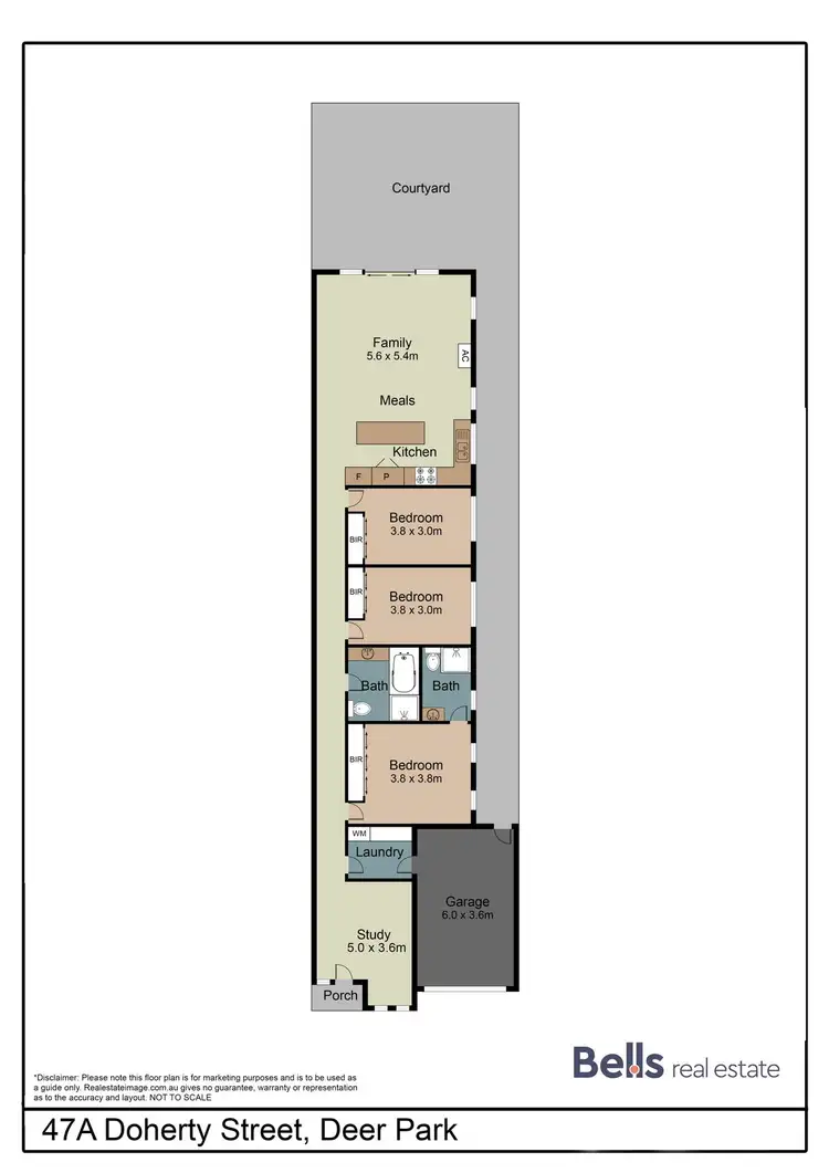 Floorplan of Homely unit listing, 47 Doherty Street, Deer Park VIC 3023