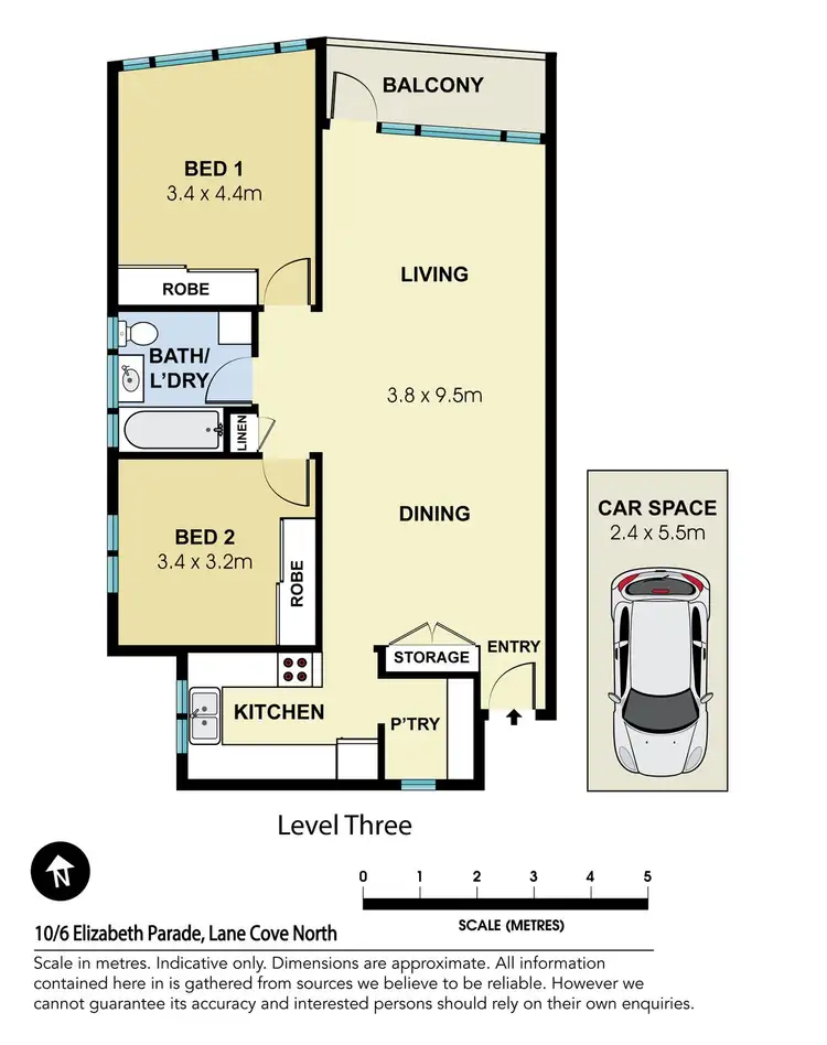 Floorplan of Homely apartment listing, 10/6 Elizabeth Parade, Lane Cove North NSW 2066