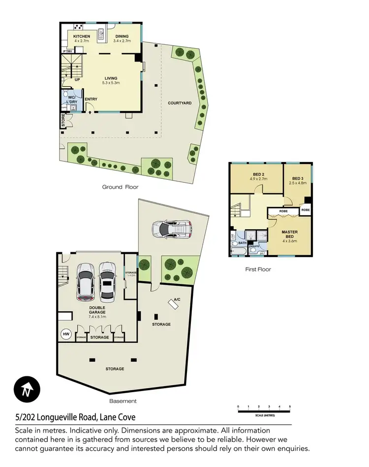 Floorplan of Homely townhouse listing, 5/202 Longueville Road, Lane Cove NSW 2066
