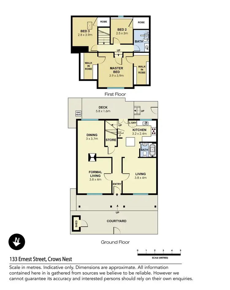 Floorplan of Homely house listing, 133 Ernest Street, Crows Nest NSW 2065