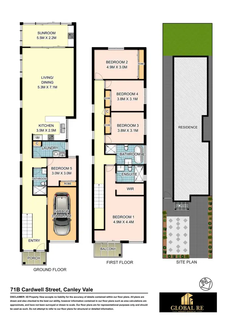 Floorplan of Homely house listing, 71B Cardwell St, Canley Vale NSW 2166