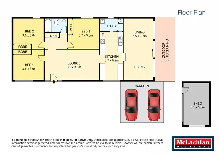 Floorplan of Homely house listing, 1 Bloomfield Street, Long Jetty NSW 2261