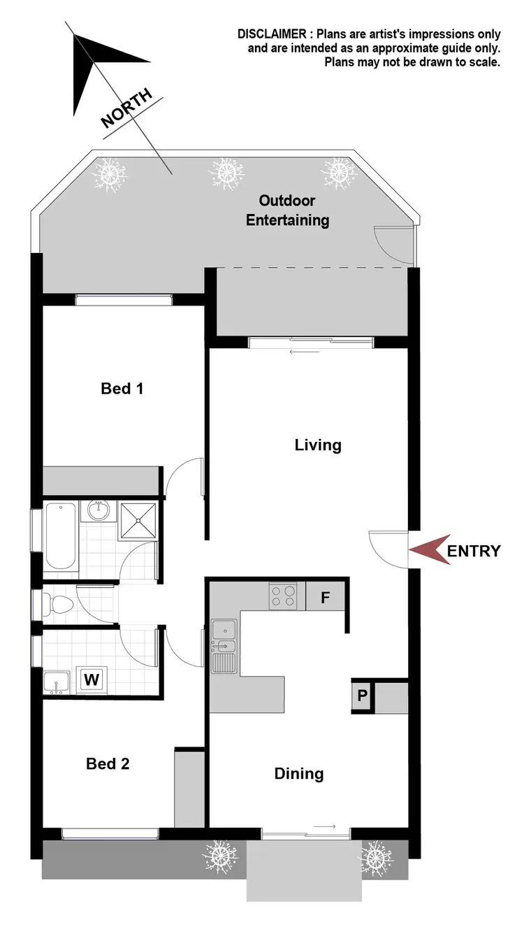 Floorplan of Homely apartment listing, 9/48 Dalley Crescent, Latham ACT 2615