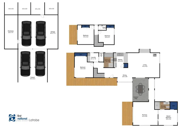 Floorplan of Homely house listing, 50 Harris Lane, Toongabbie VIC 3856