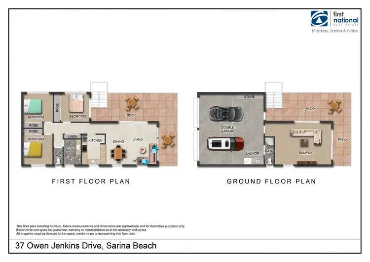 Floorplan of Homely house listing, 37 Owen Jenkins Drive, Sarina Beach QLD 4737