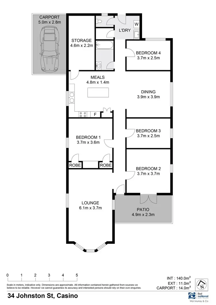 Floorplan of Homely rural property listing, 34 Johnston Street, Casino NSW 2470
