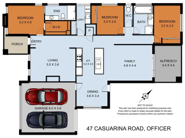 Floorplan of Homely house listing, 47 Casuarina Road, Officer VIC 3809