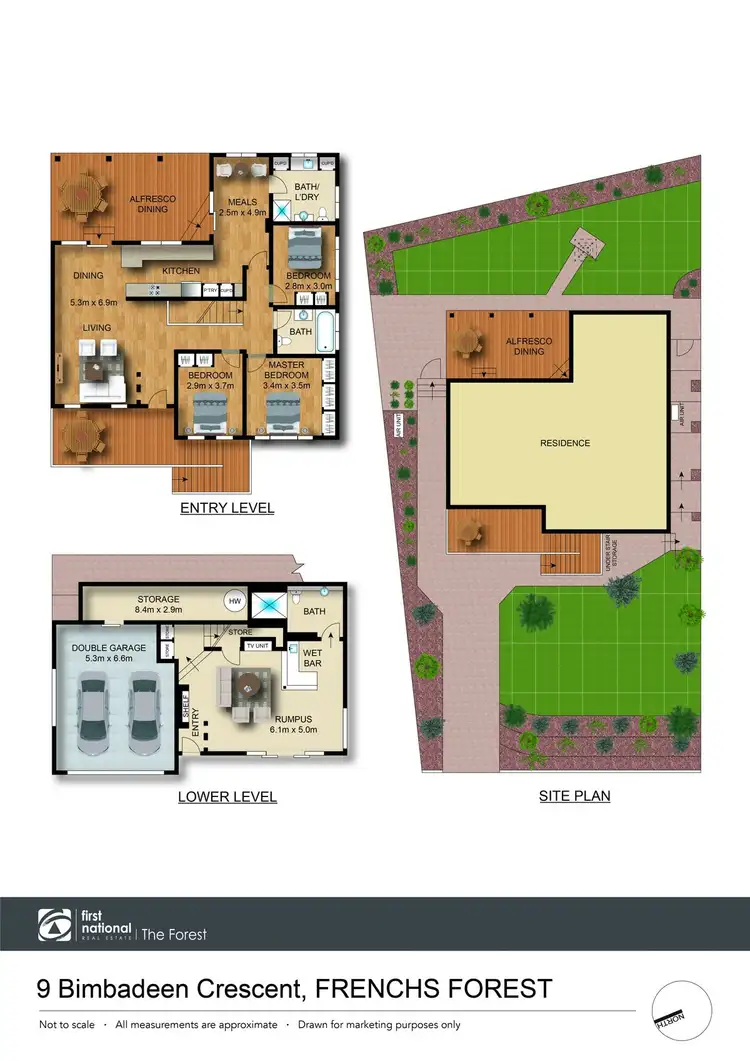 Floorplan of Homely house listing, 9 Bimbadeen Crescent, Frenchs Forest NSW 2086