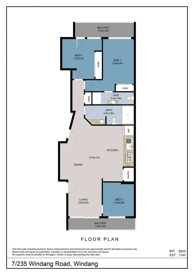 Floorplan of Homely unit listing, 7/235 Windang Road, Windang NSW 2528